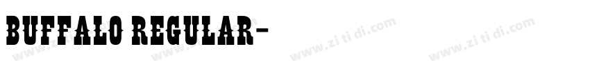 Buffalo Regular字体转换